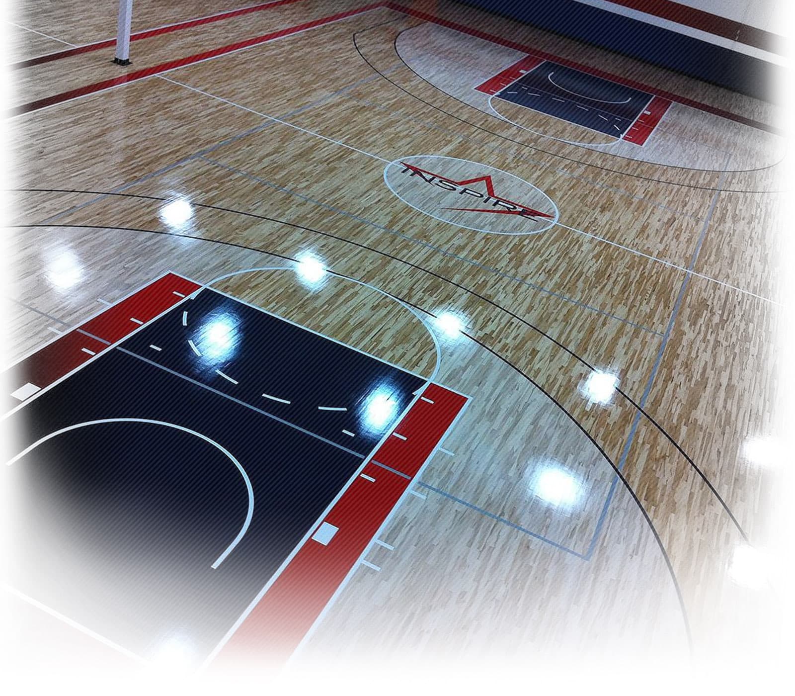Inspire Courts basketball facility interior